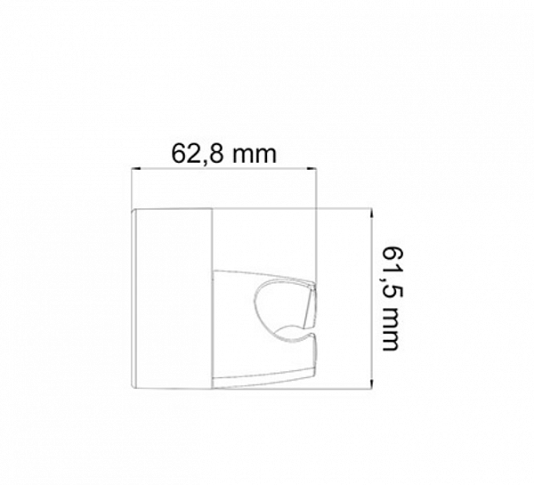 Встраиваемый комплект для душа с верхней душевой насадкой и лейкой Wasserkraft A14129