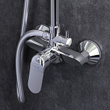 F0785C800 Sunny,душ.система,набор:см-ль д/душа с переключателем,верхний душ d220 мм, ручной душ 110