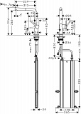 Смеситель для кухни HANSGROHE M54 Talis 270 72809000 с вытяжным душем sBox