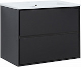 Тумба под раковину Aquanet Милан 85 черный глянец 00316703