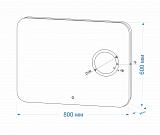 Зеркало Континент "Elegant Led" 800х600