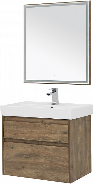 Мебель для ванной Aquanet Nova Lite 75 дуб рустикальный (2 ящика) 00254218