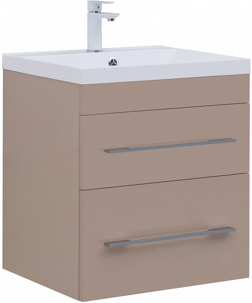Тумба под раковину Aquanet Верона 60 капучино (2 ящика) 00304536