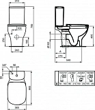 Бачок для унитаза Ideal Standard Tesi Silk White T3568V1