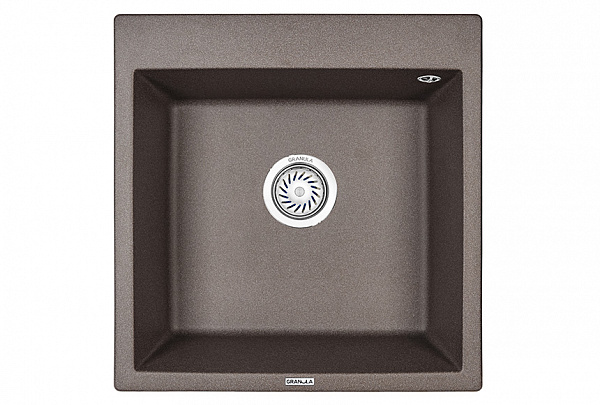Мойка кухонная Granula квадратная кварц 5102, ЭСПРЕССО