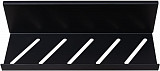 Полка Aquanet Магнум 30x80 черная матовая, открытая 00302224