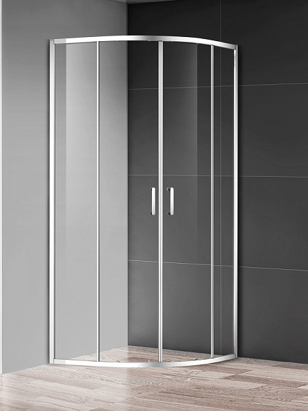 Душевой уголок AQUAme 900*900*1950мм., стекло 6мм, цвет профиля хром.  Размер