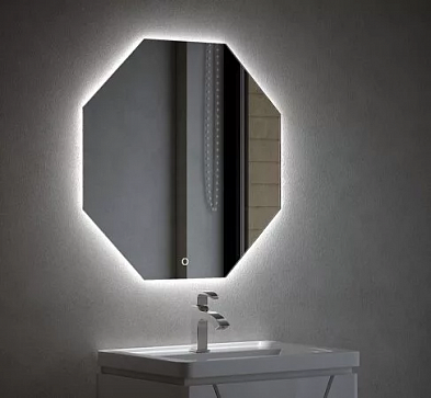 Зеркало Corozo LED "Каре 700х700" V, 8 граней, сенсор