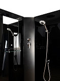 Душ.каб. NG-6508-14BKT (900х900х2100-2400) высокий поддон(40см) стекло ТОНИРОВАННОЕ алюм черный 4 места