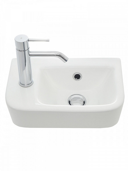 AQM5006L Умывальник AQUAme с отверстием под смеситель. Левый. 375х245х135