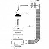 Слив-перелив McAlpine OF2-70