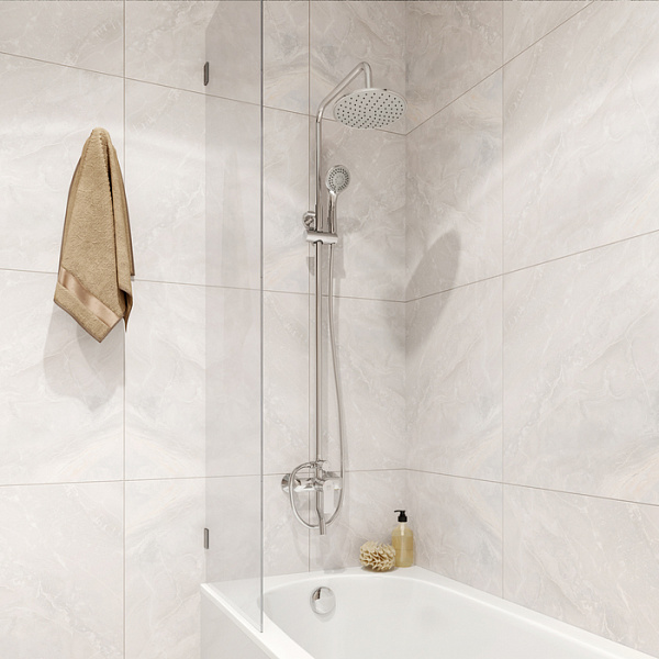 Смеситель с верхним душем, Helic, Milardo, HELSB1FM06