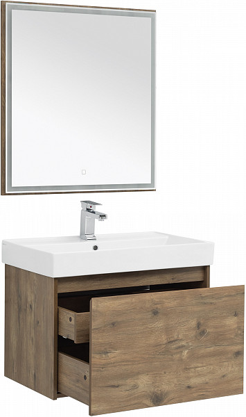 Мебель для ванной Aquanet Nova Lite 75 дуб рустикальный (1 ящик) 00254217
