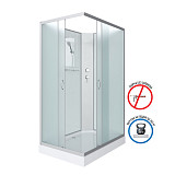 Душ.каб. NG-43285-14QBK (1200х800х2000) низкий поддон(13см) стекло МАТОВОЕ 3 места