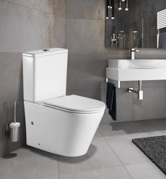 Унитаз напольный Grossman GR-4450S безободковый с тонкой крышкой