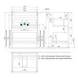 Тумба напольная, белая, 60 см, Edifice, IDDIS, EDI60WFi95. Подходит ум. 0106000i28