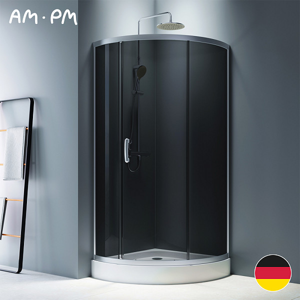 W83G-315-090CG Like Solo Slide Стекла для душ. ограждения 90x90, стекло тонированное, проф хром глян