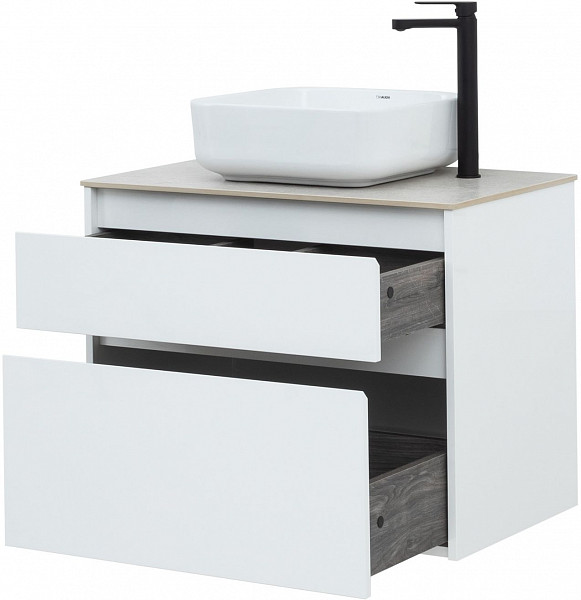 Тумба под раковину Aquanet Nova Lite 75 белый (2 ящика) 00242272