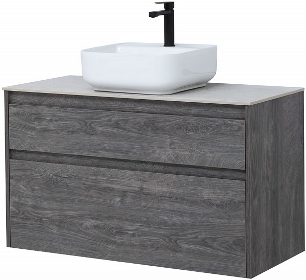 Тумба под раковину Aquanet Nova Lite 100 дуб рошелье (2 ящика) 00242582