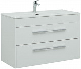 Тумба под раковину Aquanet Августа 100 белый (ручка хром) 00277509