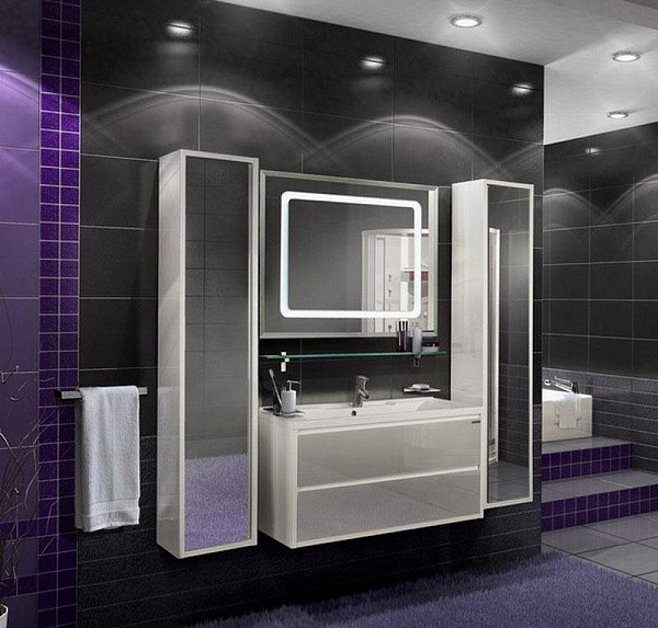 Зеркало Акватон Римини 100x80 1A136902RN010 с подсветкой