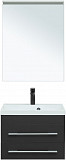 Тумба под раковину Aquanet Верона 58 New черный матовый 00272428