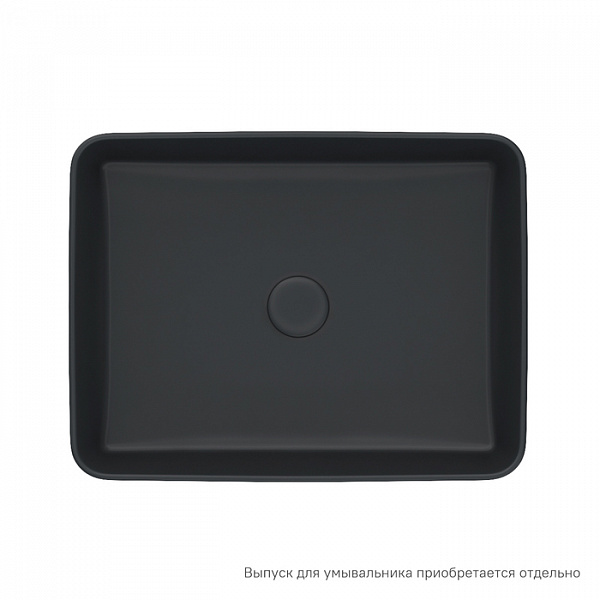 Чёрный матовый умывальник накладной, Slide, IDDIS, SLIBM02i27