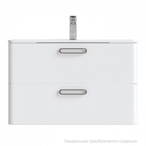 Тумба подвесная, белая, 80 см, Brick,  IDDIS, BRI80W0i95. Подходит умывальник: 0108000i28