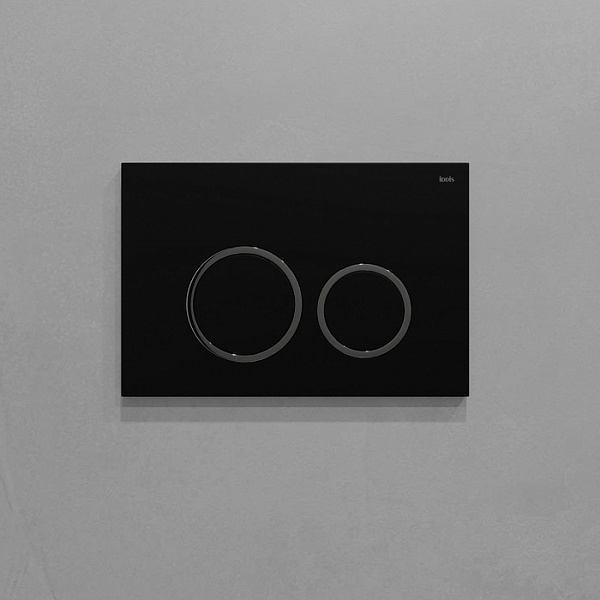 Клавиша смыва, универсальная, чёрная, Unifix, 003, IDDIS, UNI03BCi77