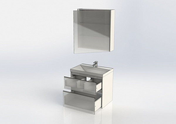 Мебель для ванной Aquanet Гласс 70 белый 00240464