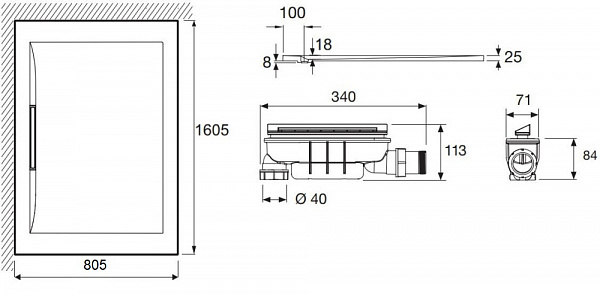 Поддон для душа Jacob Delafon Flight Pure 160х80 см E62332-00