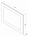 Зеркало Континент "Vintage Led" 920х710