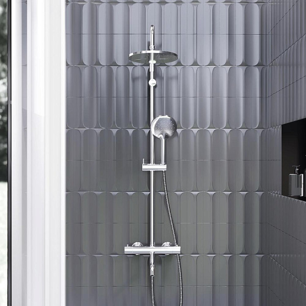 977810000 Jupiter душевая система ванна/ душ, с ТМС смесителем, хром