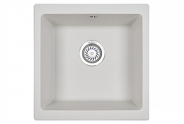 Мойка кухонная Granula квадратная кварц 4451, АРКТИК