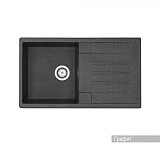 Мойка для кухни Aquaton Верона прямоугольная с крылом графит 1A710032VR210