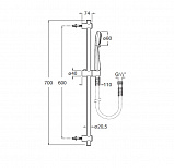 Душевая лейка Roca Stella 80/3F 5B1403C00