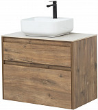 Тумба под раковину Aquanet Nova Lite 75 дуб рустикальный (2 ящика) 00249515