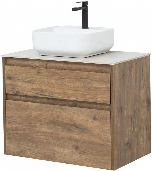 Тумба под раковину Aquanet Nova Lite 75 дуб рустикальный (2 ящика) 00249515
