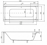 Акриловая ванна Besco Optima 160x70 WAO-160-PK