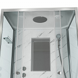 Душ.каб. NG-7772QM (1200x900х2100) низкий поддон стенки МРАМОР 4 места