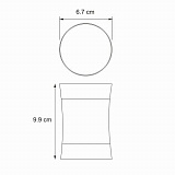 Стакан для зубных щёток Wasserkraft Wern K-7528