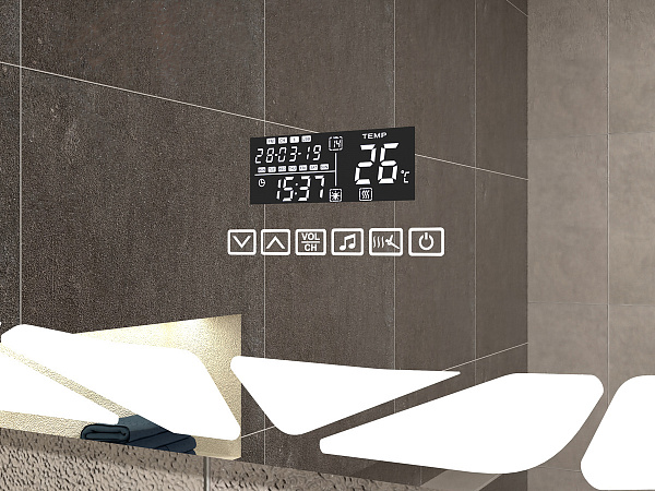Зеркало VIGO Melissa Media 80 см Melissa Media Grey 800