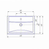 Мебельная раковина Фостер 60