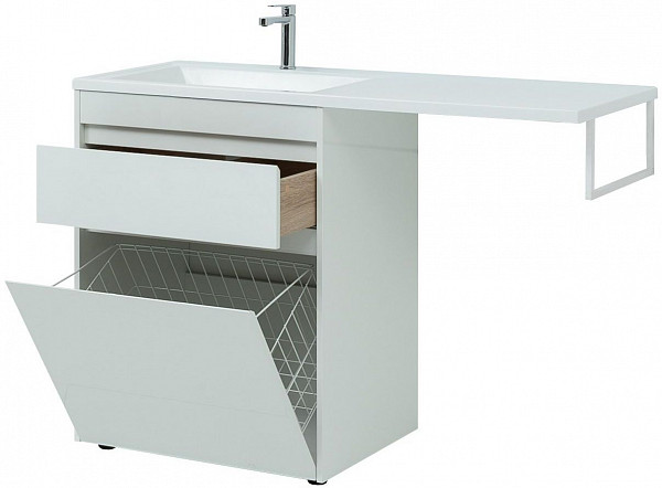 Тумба под раковину Aquanet Токио 68 белый (напольная, 1 ящик) 00239291