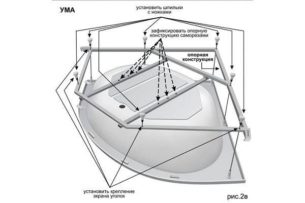 Каркас для ванн Aquatek Eco-friendly  KAR-0000023