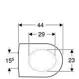 Крышка-сиденье для унитаза Geberit Renova Plan 573085000 с микролифтом