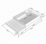 Раковина СанТа Юпитер 90x50 900129