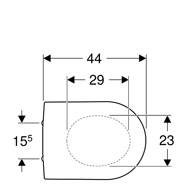 Крышка-сиденье для унитаза Geberit Renova Plan 573085000 с микролифтом