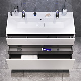 M50AFHX1203WM Inspire V2.0, База под раковину, подвесная, 120 см, 3 ящика, push-to-open, белый матов