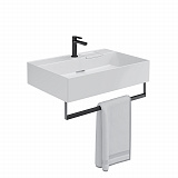 Раковина Kerama Marazzi LOGICA мебельная\подвесная с одним отверстием 70, белая глянцевая